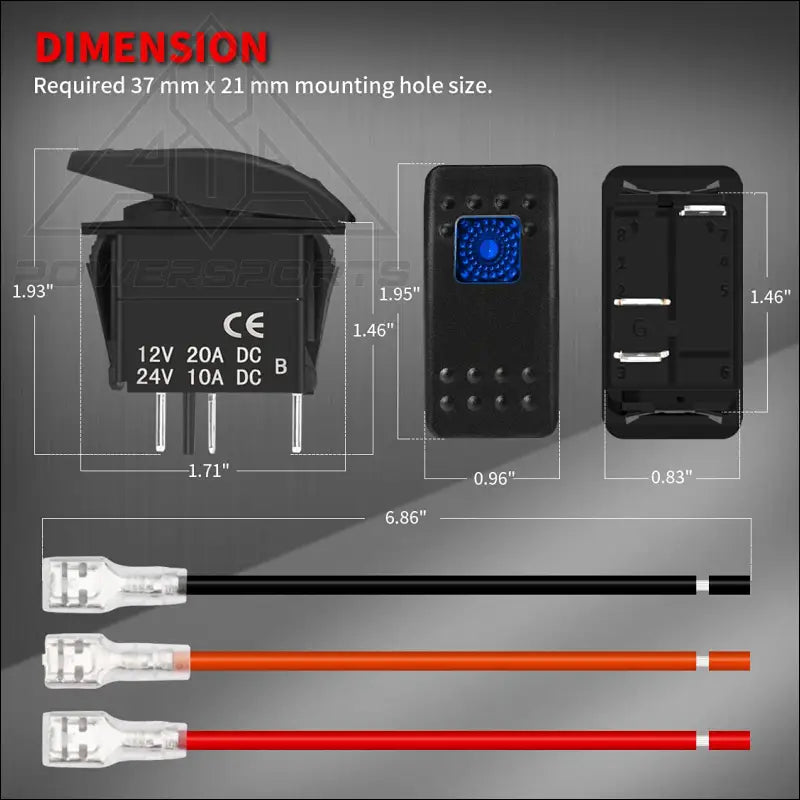 2 Switch Panel for 2014 + Honda Rancher Foreman Rubicon - Accessories