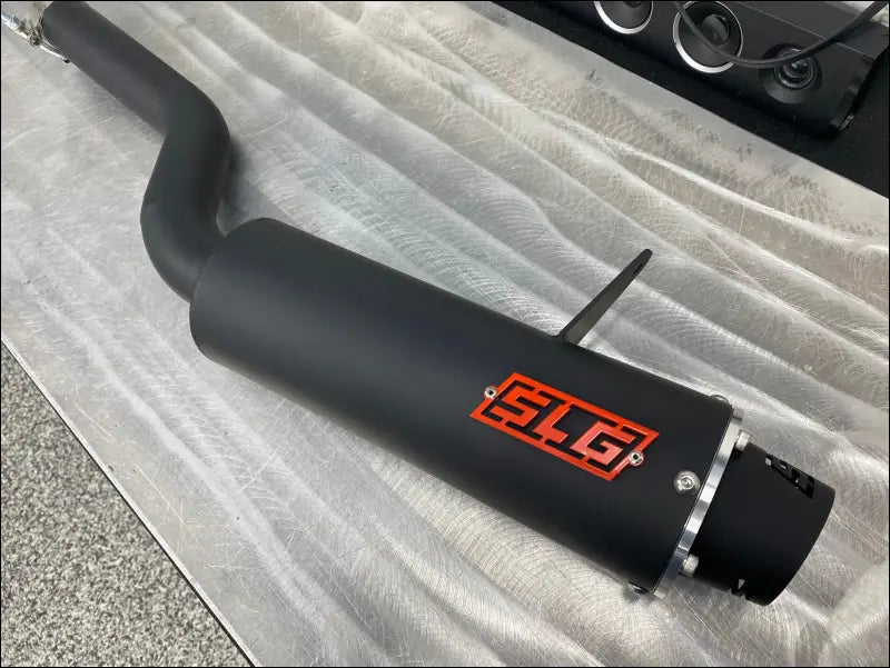 2012-2024 Gen 2 CanAm Outlander 650-800-850-1000cc Bomber Quiet Series Slip On - Raw stainless/Small Logo / Billet