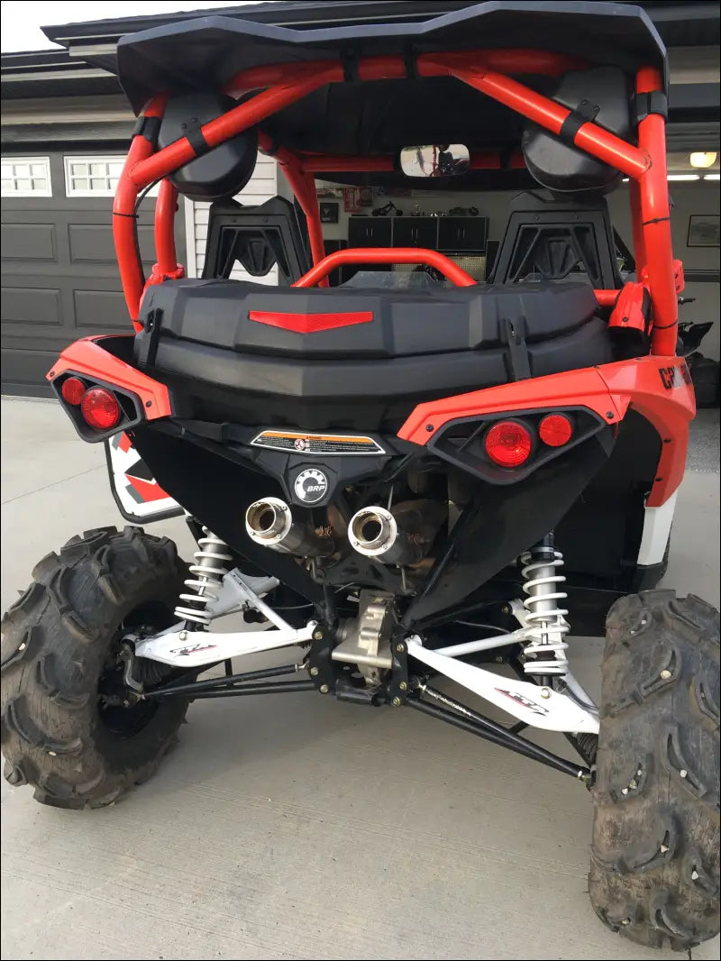 2013-2018 OG CanAm Maverick XMR XRS 1000cc Sniper Quiet Series Dual Slip On - Raw stainless / Blank