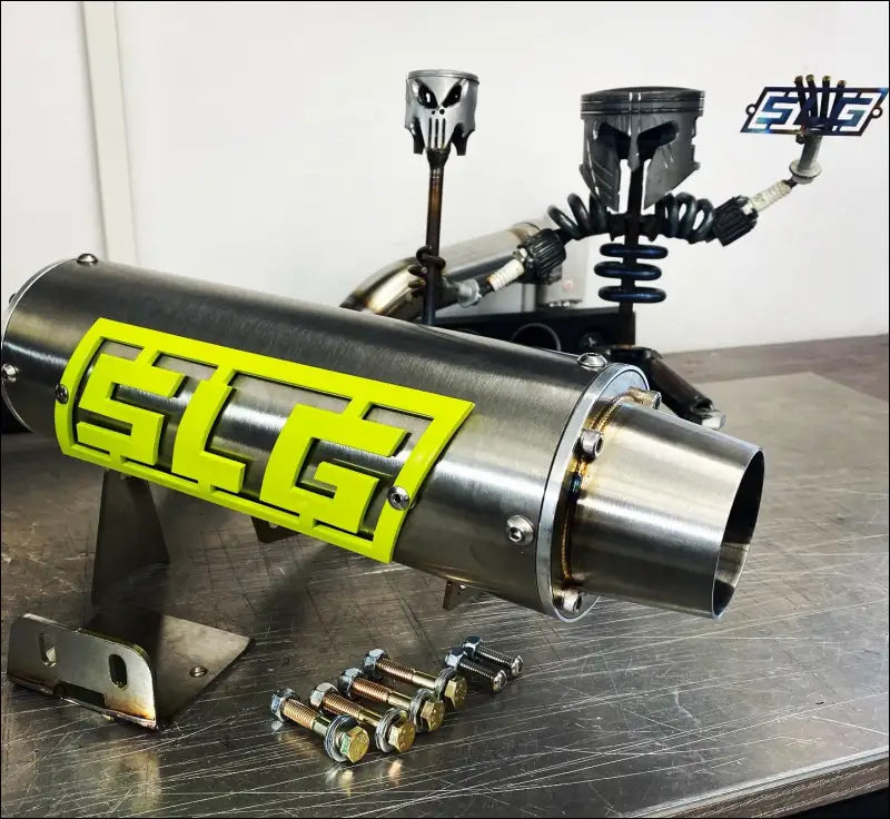 2016-2026 Gen 2 CanAm Renegade XMR 570-650-850-1000cc Bomber Performance Series Slip On Side Exit - Raw stainless/Small