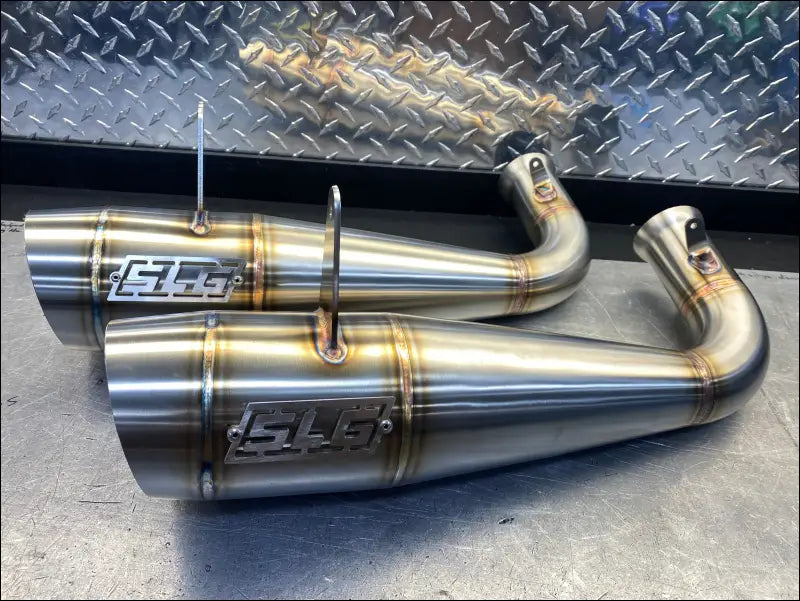 2017-2024 Polaris Sportsman Highlifter 850-1000cc Megaphone Slip On - Fully coated