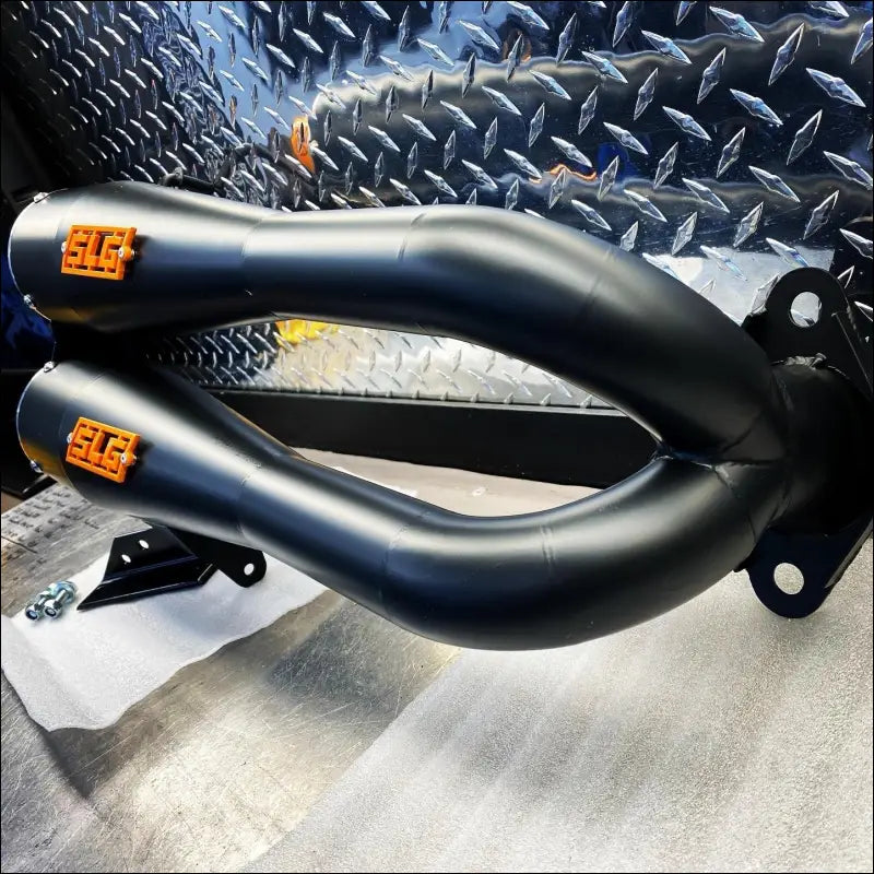 2018-2021 Polaris RZR XP and RS1 1000cc Sniper Performance Series Dual Slip On - Raw stainless body with coated tip