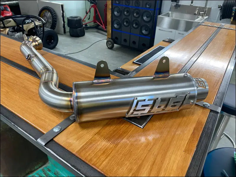 2023-2025 Gen 3 Outlander 500-700cc (all models) Bomber Performance Series Slip On - Raw stainless/Small Logo / Cutout