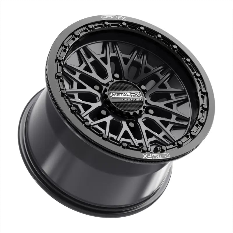 Alpha 6R Beadlock | Satin Black w/ Gloss Ring - 15x10 | +25mm/6 + 4 | 6x5.5 | 78790 (Maverick R) - Wheels