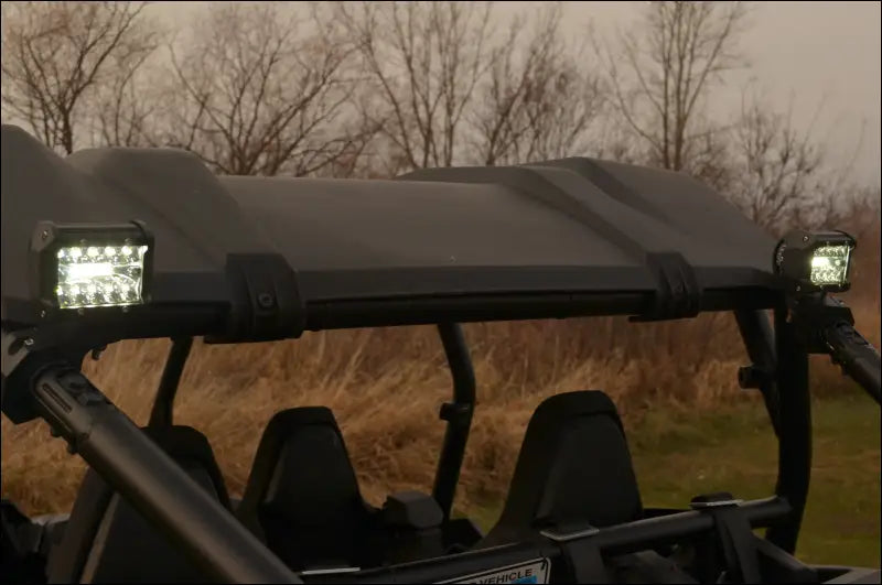 Automatic Reverse Light Polaris RZR XP 1000 2024+ - LED 2 Pcs 4-Inch 60W Spot & Flood Combo + Vertical Bar Clamp Mount