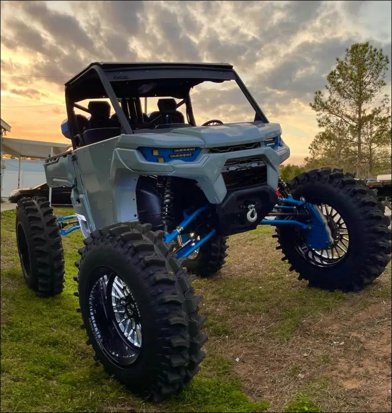 Can-Am Defender Adjustable Lift - NO AXLES (purchase your own) / Bolt on front sway bar mount / Oxford Blue ($500