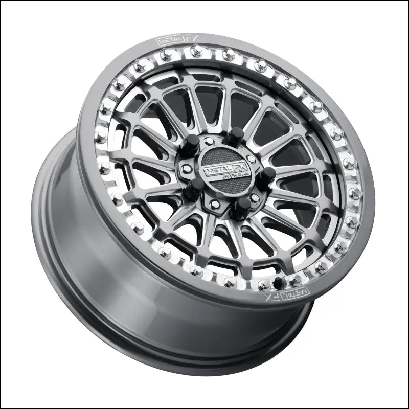Delta R Beadlock | Gunmetal Contrast Cut - 15x7 | +38mm/5 + 2 | 5x4.5 | 78324 (Polaris 5-Lug / Segway Super Villain)