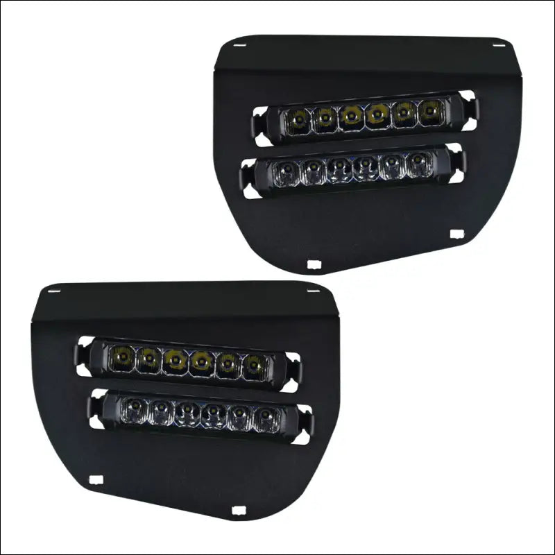 Dual Wide 8’’ LED Headlights for 2014-2025 Honda Rancher Foreman Rubicon - Textured Black - Head Lights