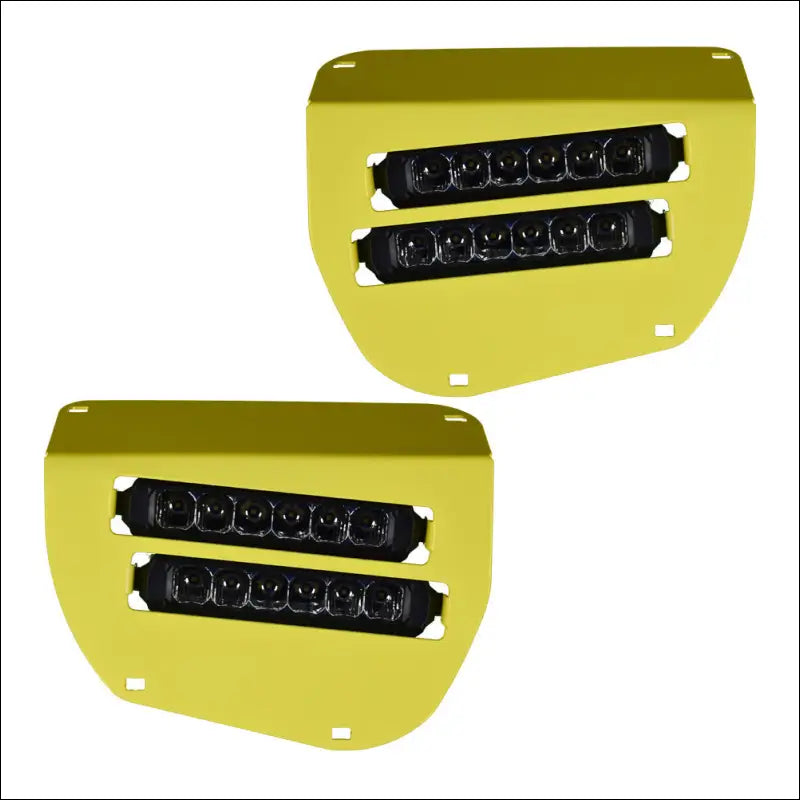 Dual Wide 8’’ LED Headlights for 2014-2025 Honda Rancher Foreman Rubicon - Yellow - Head Lights