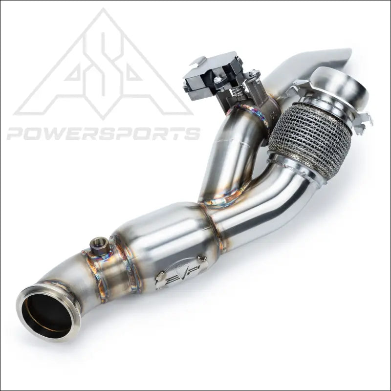 EVP Racing Shocker Electric Side-Dump Down Pipe with Bullet Muffler for 2024 Can-Am Maverick R - Exhaust