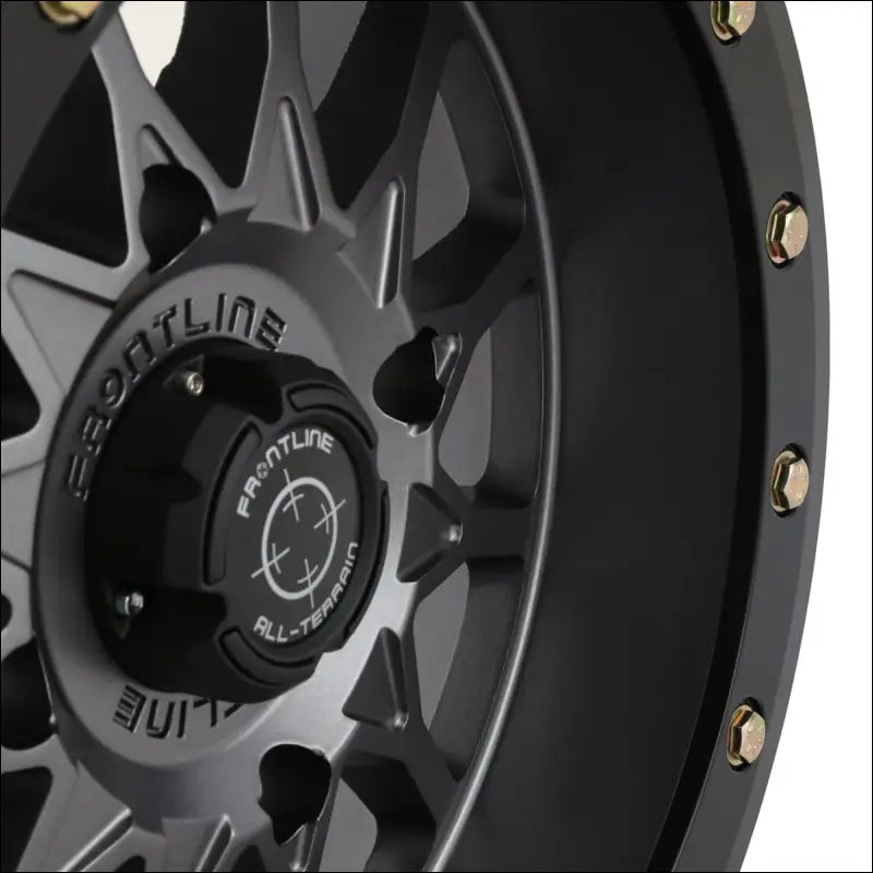 Frontline 223 Beadlock Wheels - Gunmetal Grey - 15x7 / 4x156 / 4 + 3 ( + 10mm)