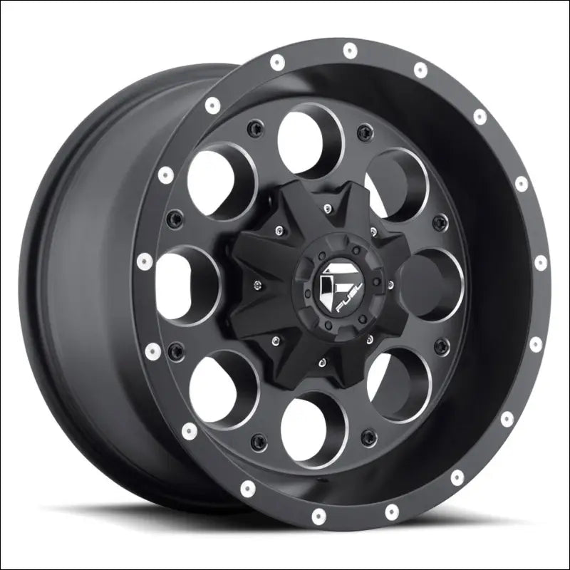 Fuel D525 Revolver UTV Wheel - Matte Black & Milled