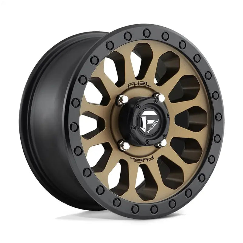 Fuel D600 Vector UTV Non-Beadlock Matte Bronze Black Bead Ring - 14x7 / 4x137 / + 13mm - Wheels