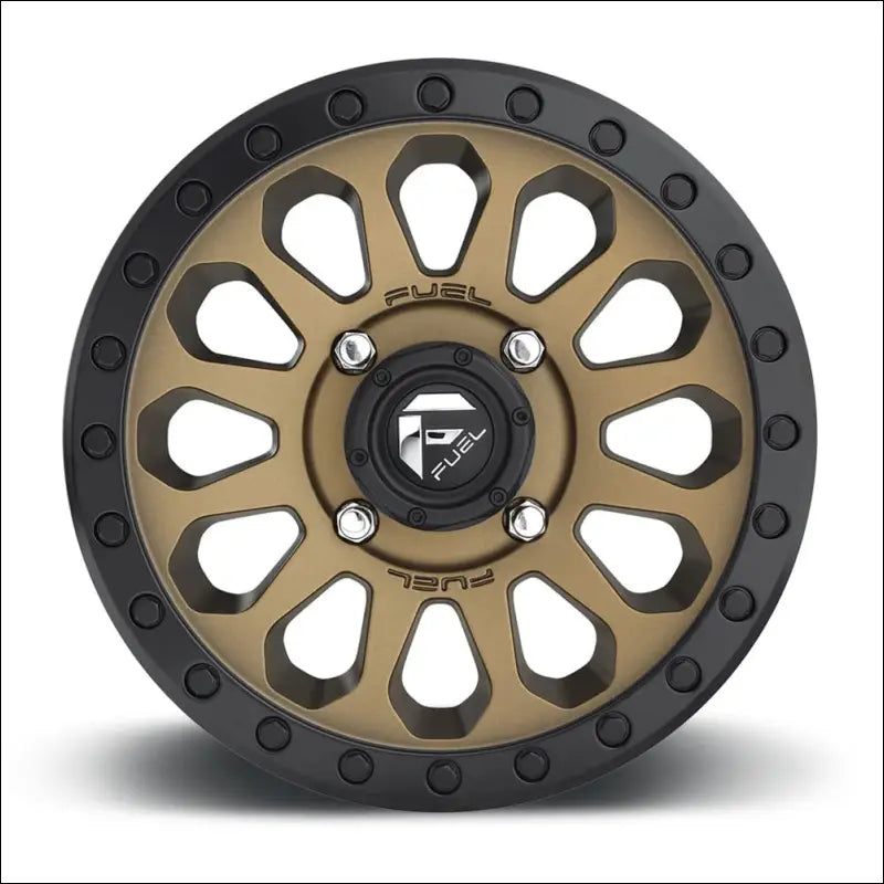Fuel D600 Vector UTV Non-Beadlock Matte Bronze Black Bead Ring - 15x7 / 4x156 / + 13mm - Wheels