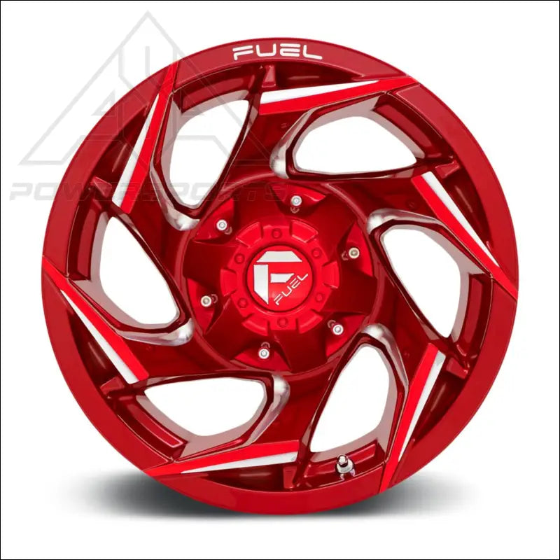 Fuel D754 Reaction UTV Wheel - Candy Red Milled (5 Lug) - Wheels