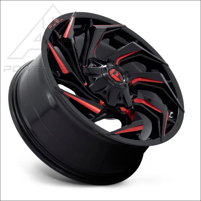 Fuel D754 Reaction UTV Wheel - Gloss Black Milled with Red Tint - Wheels