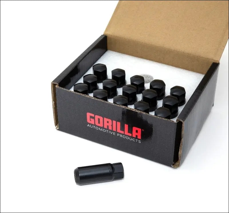 Gorilla Black Race Lug Kit - 12mm x 1.50 - 1.55’’ - Wheels