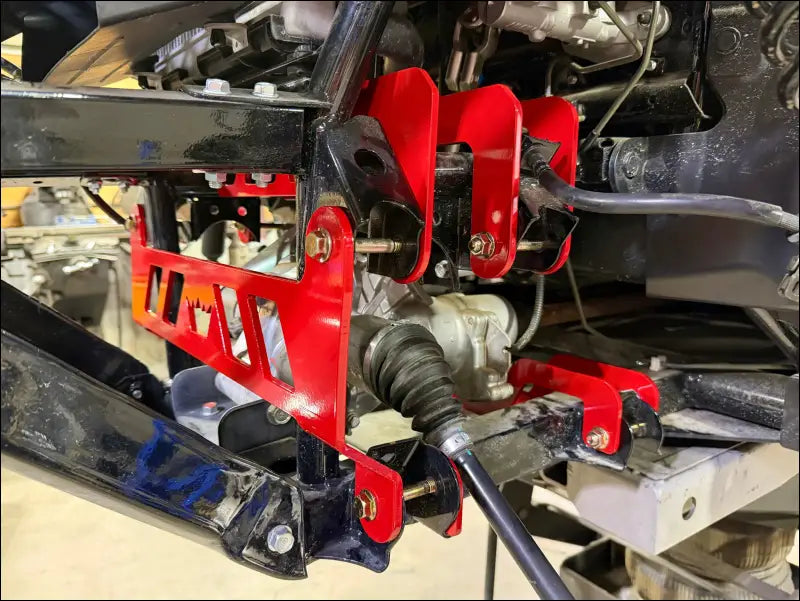Honda Pioneer 700 frame brace kit - RED - ATV Parts