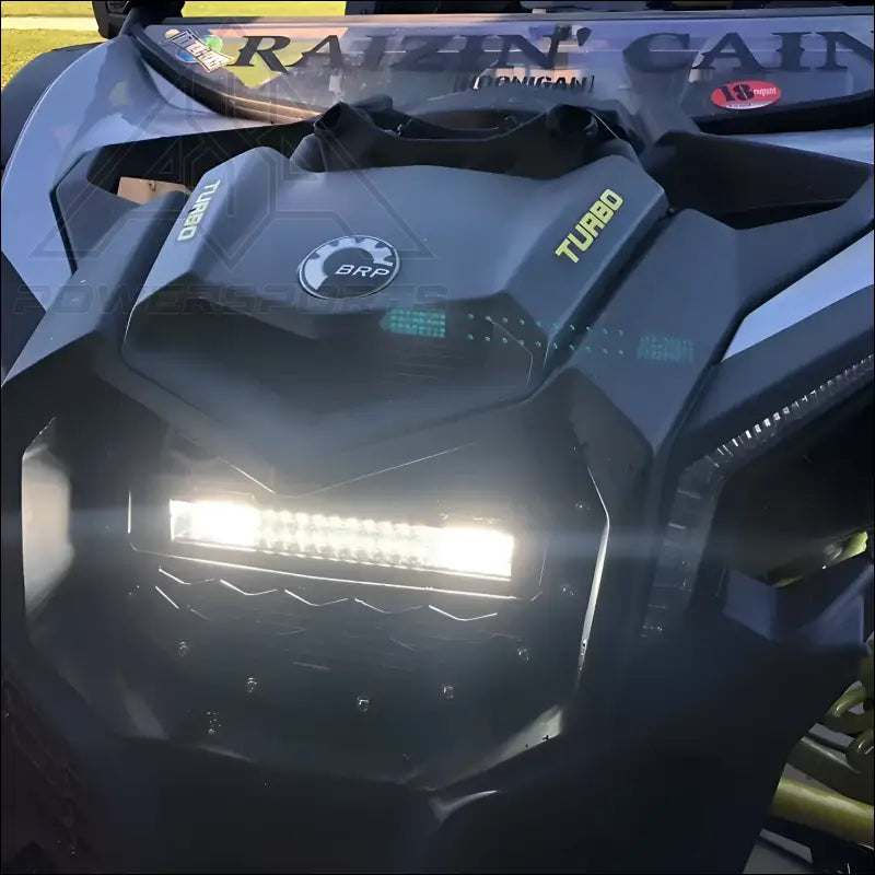 Infinite Offroad | Can-Am Maverick X3 Grille w/ 102w Light Bar - LIGHTS