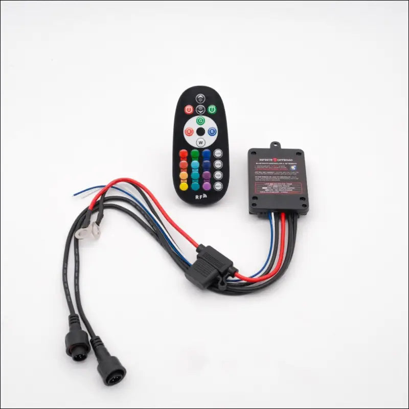 Infinite Offroad | RGB + W BLUETOOTH CONTROLLER W/ RF REMOTE - 4 PIN (RGB) (OLDER STYLE) - LIGHTS