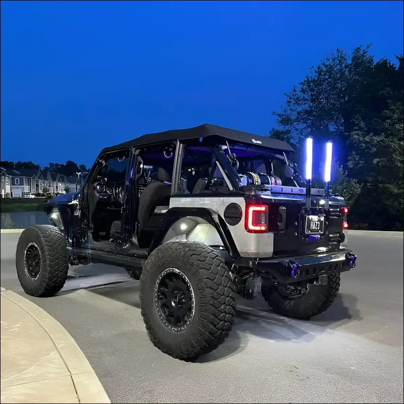 Infinite Offroad (RGB + W) Whips (Compatible With Rock Lights) - 2 Foot / Pair / Add Dedicator Controller - LIGHTS