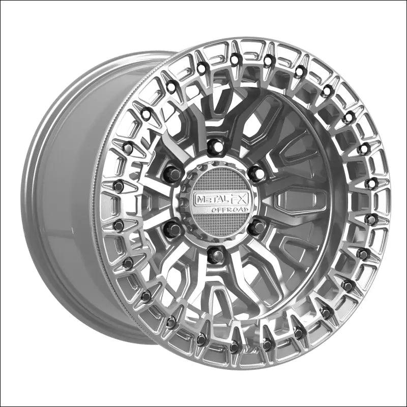 Mayhem 6R Beadlock | Gloss Silver Machined