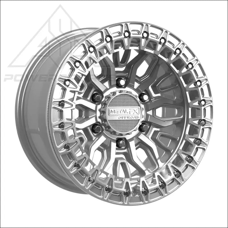 Mayhem 6R Beadlock | Gloss Silver Machined