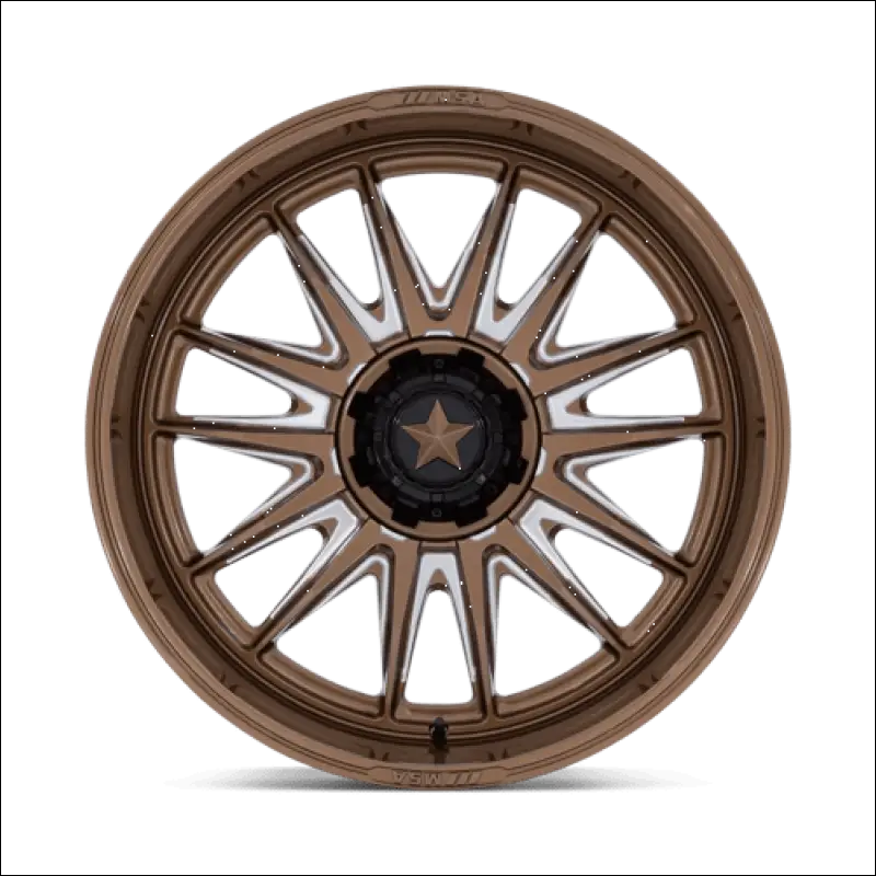 MSA M55 Commander UTV Gloss Bronze Milled Wheels Cast Aluminum - 24x7 / 5x114.3/5x4.5