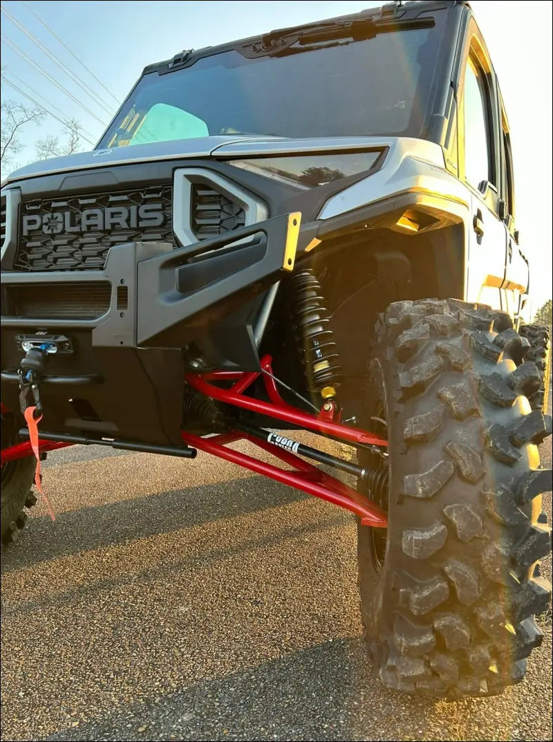 POLARIS RANGER 1500 LONG TRAVEL KIT - BLACK / Brake line extensions (easier install) / KING COBRA AXLES - Long Travel