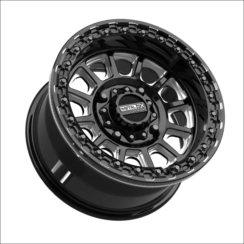 Rampage Beadlock | Gloss Black Contrast Cut - 15x8 | 0mm/4 + 4 | 4x136/4x137 | 78816 (Can-Am / Honda)