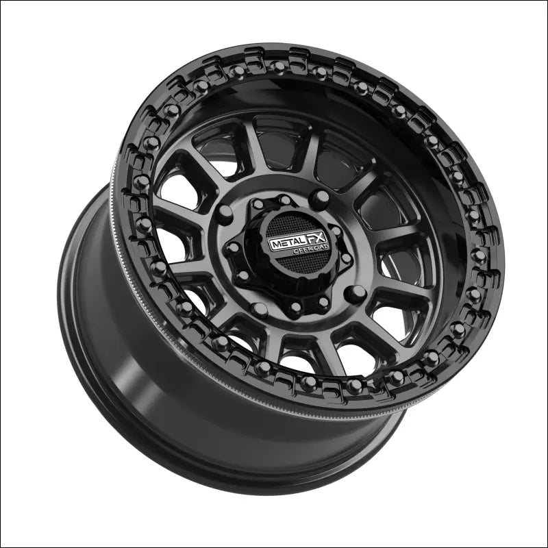 Rampage Beadlock | Satin Black w/ Gloss Ring - 15x8 | 0mm/4 + 4 | 4x156 | 78822 (Kawasaki / Polaris / Yamaha 2019+