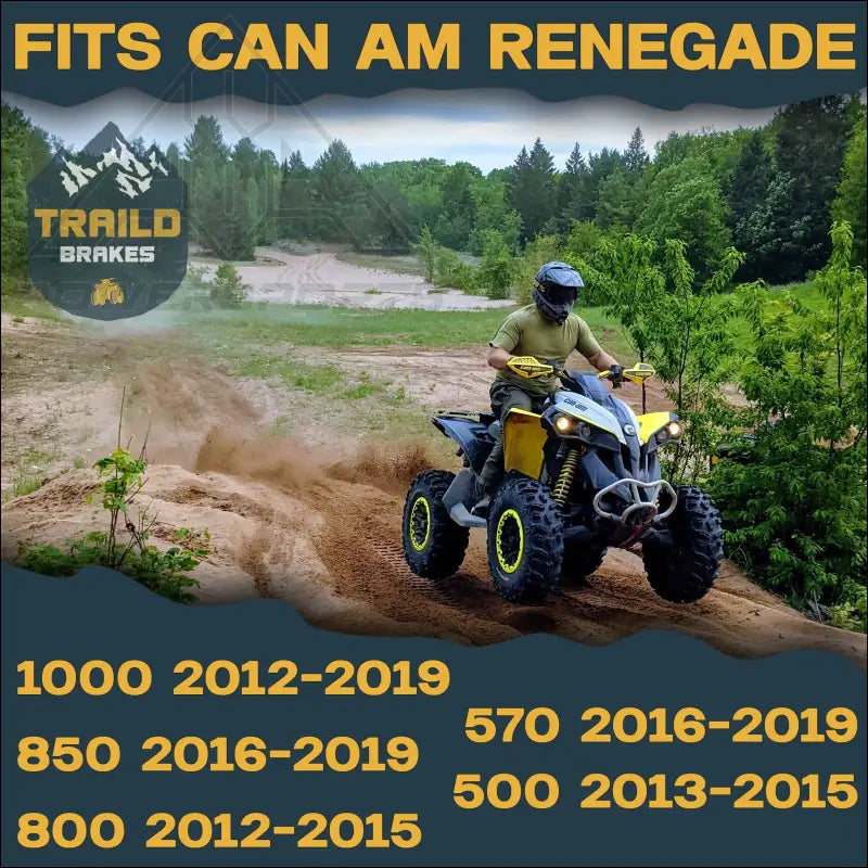 Can-Am Renegade 1000/850/800/570/500 2012-2019 Ceramic Brake Pad Set - Vehicle Parts & Accessories