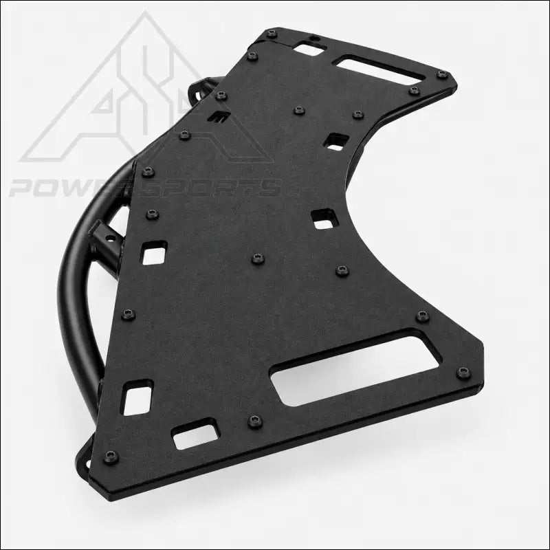 Black rack with colored bolts
