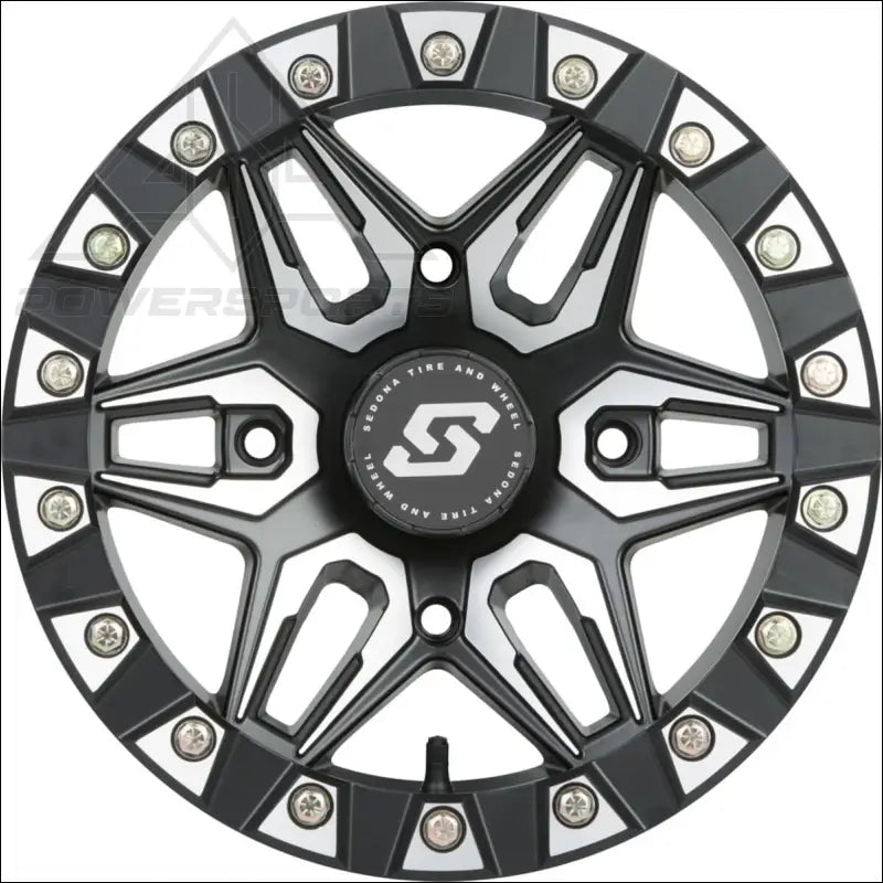 Sedona Split 6 Beadlock Wheel - Black/Machined - Wheels