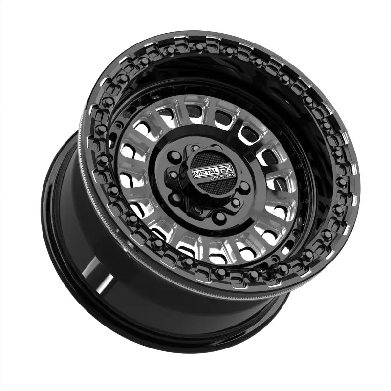 Sicario R Beadlock | Gloss Black Contrast Cut - 15x8 | +0mm/4 + 4 | 5x4.5 | 78906 (Polaris 5-Lug / Segway Super Villain