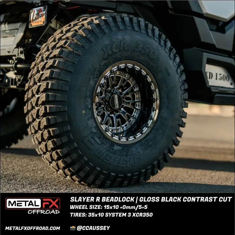 Slayer R Beadlock | Gloss Black Contrast Cut - Wheels