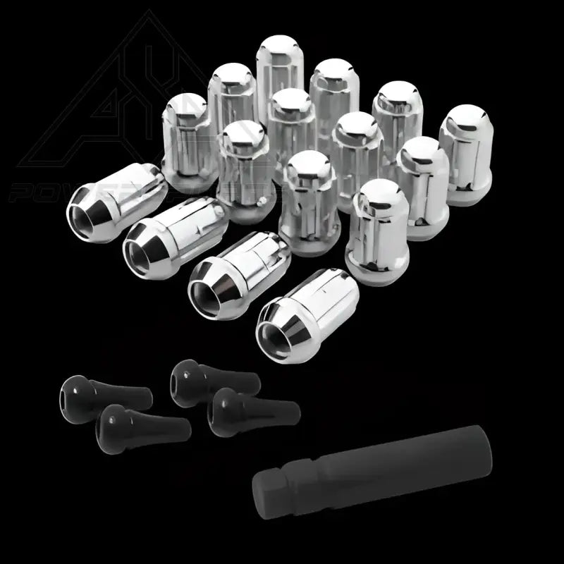 Spline Drive Lug Nut Kit -10mm x 1.25 with Slim Profile Socket - Wheels