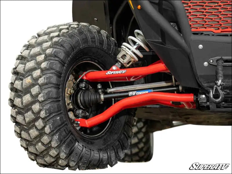 Super ATV Polaris RZR XP Turbo Atlas Pro 1.5’’ Forward Offset A-Arms - Keller Performance / Red
