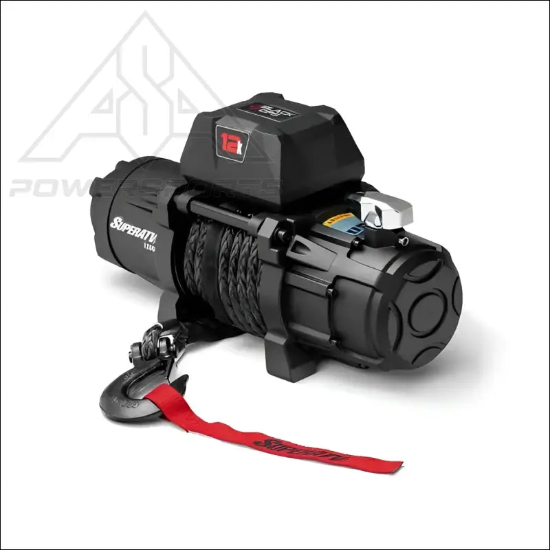 SuperATV Black Ops 12000 Synthetic Rope Winch & Wireless Remote