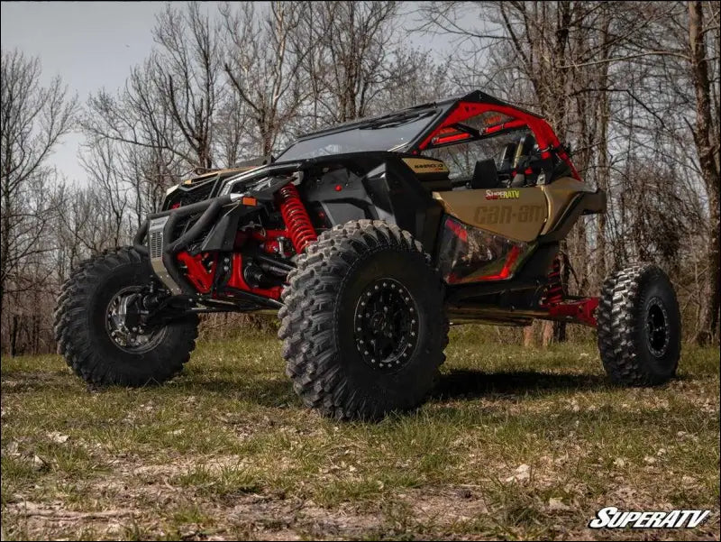 SuperATV Can-Am Maverick X3 4’’ Portal Gear Lift - Billet / 0.15 / Yes - Frame Stiffener Only - Portals