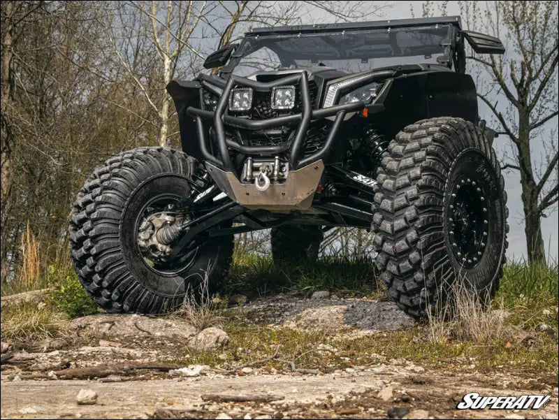 SuperATV Can-Am Maverick X3 Sidewinder A-Arms - 1.5’’ Forward Offset - 64 Inch Wide / Keller Performance / Black
