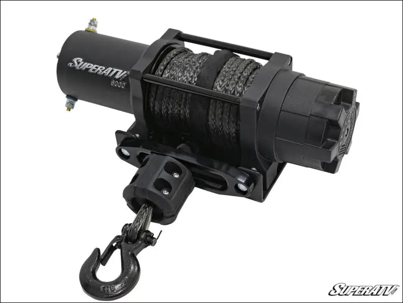 SuperATV Can-Am Maverick X3 Winch Mount Plate Kit - 72 Inch Wide / No, just the / 6000 lb