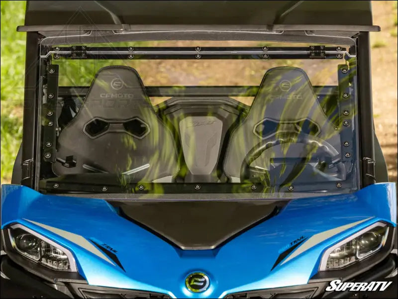 SuperATV CFMoto ZForce 800 Trail Scratch-Resistant Flip Windshield