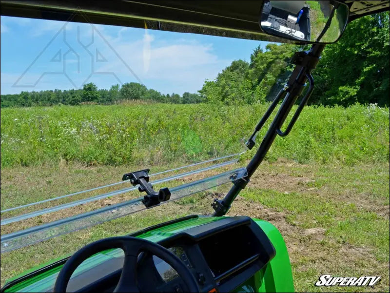 SuperATV John Deere Gator Scratch Resistant Flip Windshield