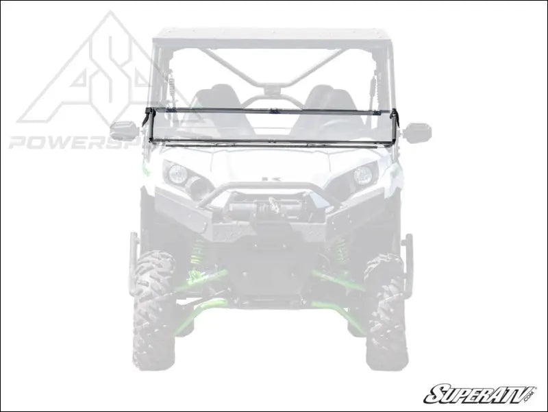 SuperATV Kawasaki Teryx Scratch Resistant Flip Down Windshield