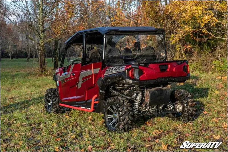 SuperATV Polaris General 4 Heavy Duty Nerf Bars - Black