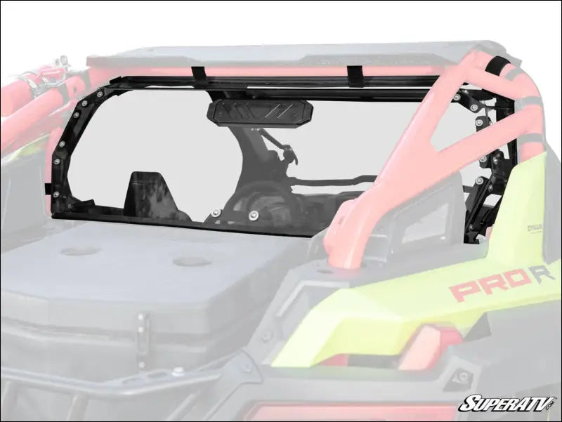 SuperATV Polaris RZR Pro R Rear Vented Windshield - 2 Seat