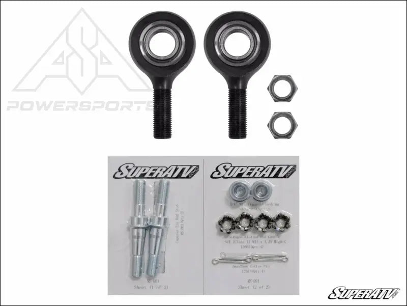 SuperATV Polaris RZR S 1000 Heavy-Duty Tie Rod End Replacement Kit - Rods