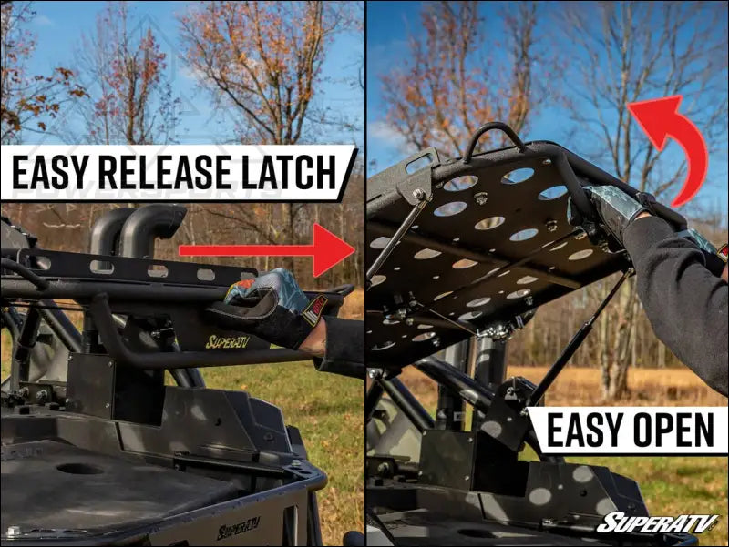 SuperATV Polaris RZR Turbo R 4 Cargo Rack Alpha - Management