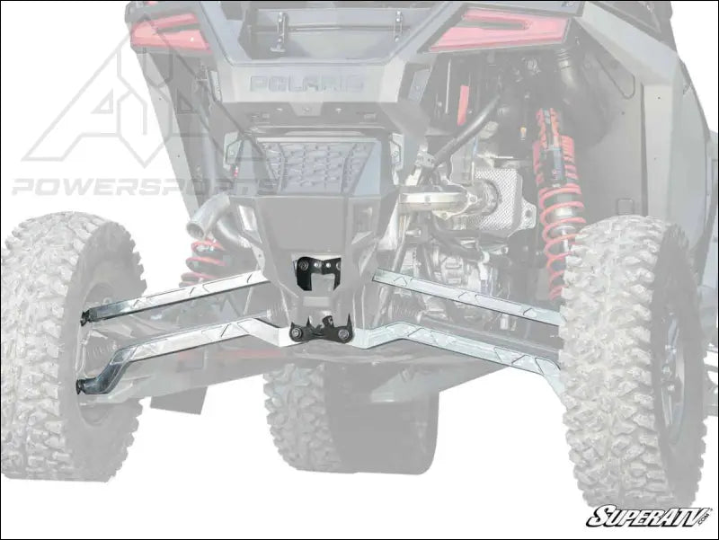 SuperATV Polaris RZR Turbo R High-Clearance Billet Radius Arms - Rods